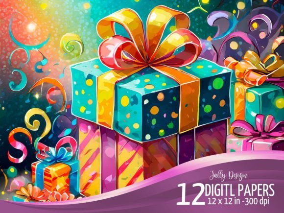 Download Beautiful Birthday Presents Illustration - Premium Resources