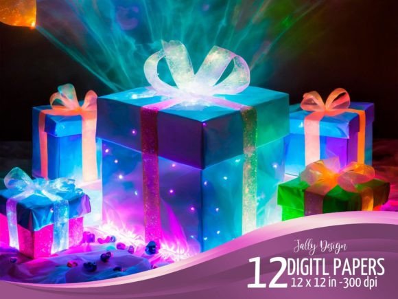 Download Birthday Presents Bioluminescent Effect - Premium Bundle