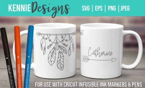 Download Boho Arrow Feather Mug Infusible Ink Pen - Mug Collection