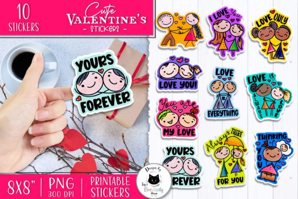 Download Cute Valentines Day Sticker Bundle - Cute valentine Collection