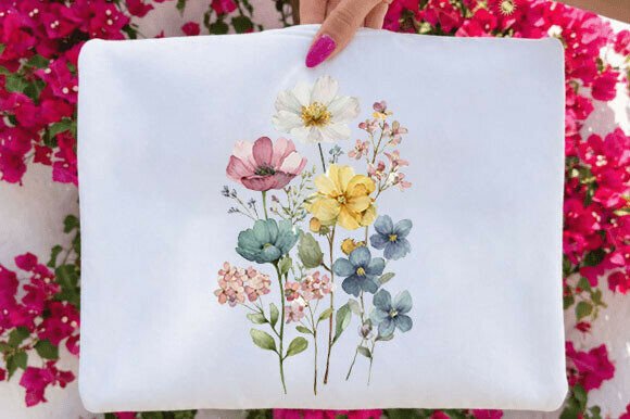 Download Pastel Wildflower Watercolor Bouquet - Bouquet Collection