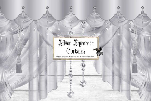 Download Silver Shimmer Curtains Clipart - Shimmer Collection