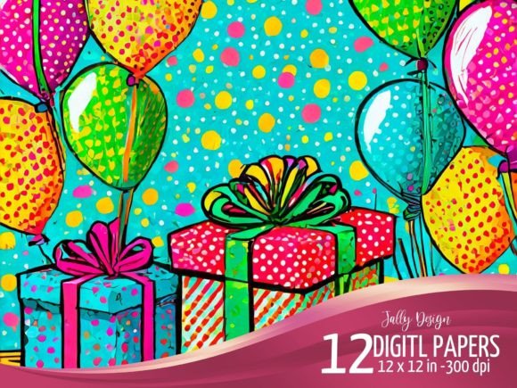 Download Birthday Presents Pop Art Graphics - Premium Resources