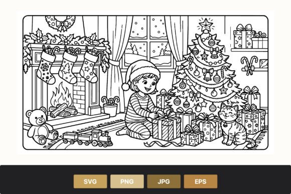 Download Child Opening Christmas Presents with - Premium Resources