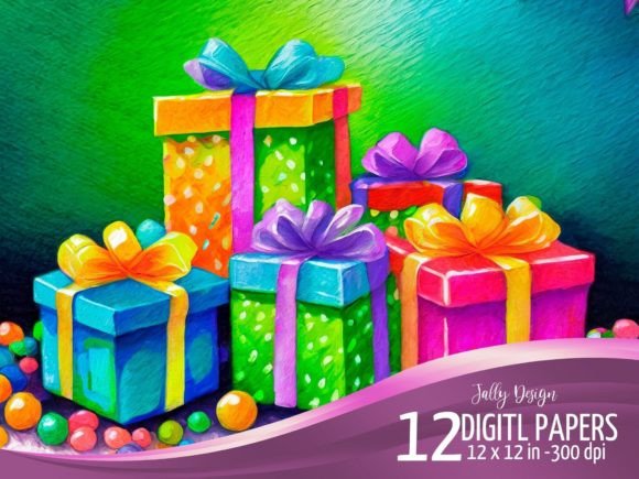 Download Colorful Acrylic Paint Birthday Presents - Premium Bundle